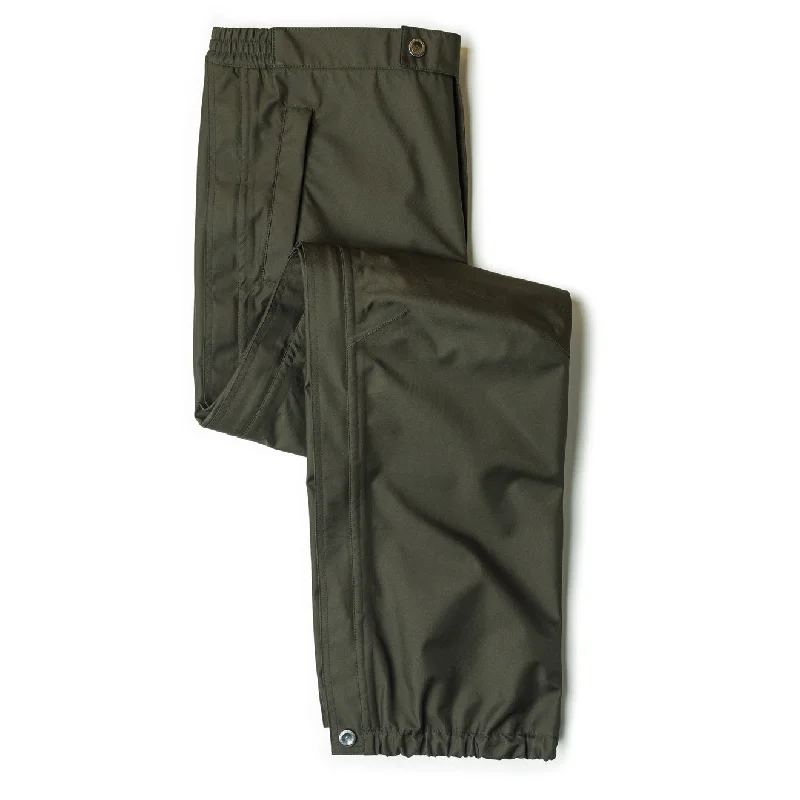 men clothing wool knit sweater-Westley Richards Gale Waterproof Packable Trousers Lowland Green