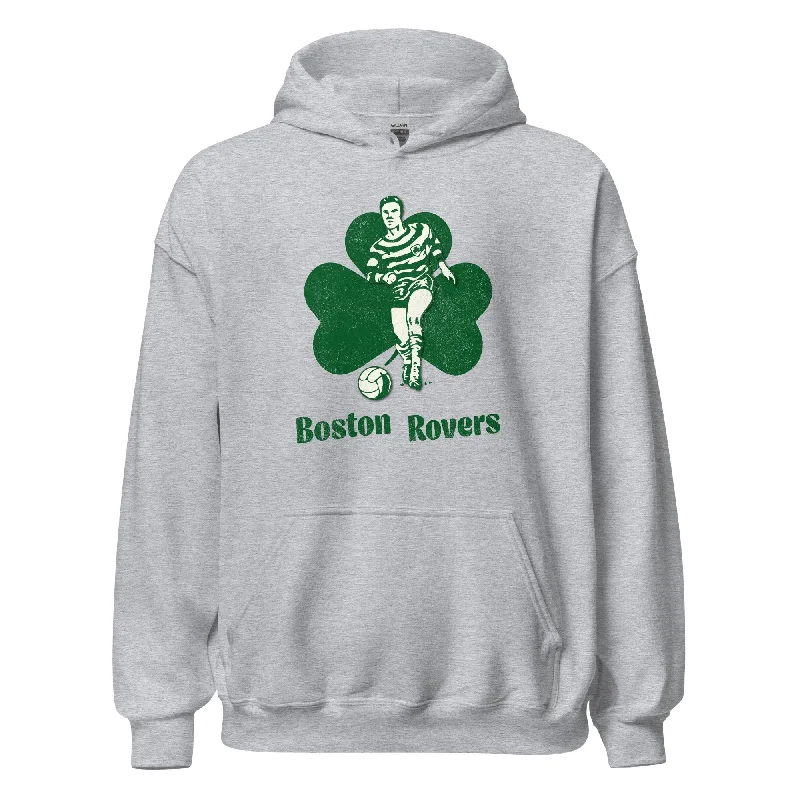 men clothing plaid shirt jacket-Boston Shamrock Rovers Hoodie | Retro 1960s Pro Soccer Throwback Sweatshirt