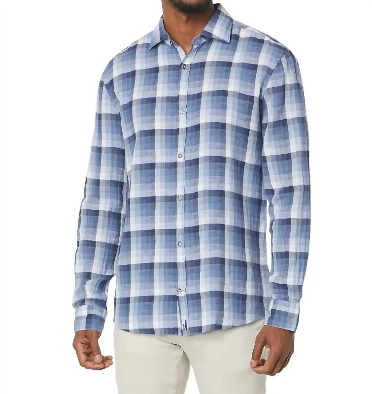 men clothing dress-up casual shirt-Men's Roth Button Down Shirt In Wake